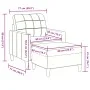 Sessel mit Hocker aus bordeauxrotem Samt, 60 cm. von , Sofas - Ref: Foro24-3278261, Preis: 196,67 €, Rabatt: %