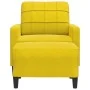 Sillón con taburete terciopelo amarillo 60 cm de , Sofás - Ref: Foro24-3278263, Precio: 191,36 €, Descuento: %