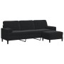 3-seater sofa with black velvet ottoman 210 cm by , Sofas - Ref: Foro24-3278282, Price: 340,98 €, Discount: %