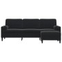 Dreisitzer-Sofa mit schwarzem Samt-Hocker, 210 cm. von , Sofas - Ref: Foro24-3278282, Preis: 341,11 €, Rabatt: %