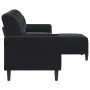 Dreisitzer-Sofa mit schwarzem Samt-Hocker, 210 cm. von , Sofas - Ref: Foro24-3278282, Preis: 335,64 €, Rabatt: %