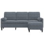 3-seater sofa with dark gray velvet ottoman 180 cm by , Sofas - Ref: Foro24-3278268, Price: 314,54 €, Discount: %