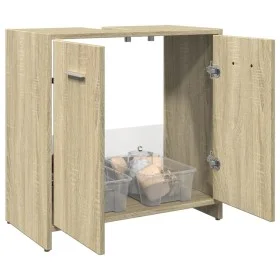 Waschbeckenunterschrank aus Sonoma-Eichenholz, 60x33x60 cm. von , Badezimmermöbel - Ref: Foro24-849604, Preis: 40,73 €, Rabat...