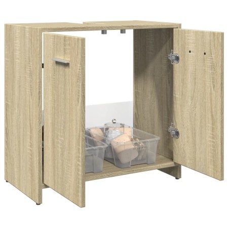 Waschbeckenunterschrank aus Sonoma-Eichenholz, 60x33x60 cm. von , Badezimmermöbel - Ref: Foro24-849604, Preis: 39,14 €, Rabat...