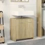 Waschbeckenunterschrank aus Sonoma-Eichenholz, 60x33x60 cm. von , Badezimmermöbel - Ref: Foro24-849604, Preis: 41,48 €, Rabat...