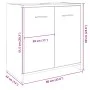 Waschbeckenunterschrank aus Sonoma-Eichenholz, 60x33x60 cm. von , Badezimmermöbel - Ref: Foro24-849604, Preis: 41,48 €, Rabat...