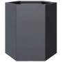Hexagonal planters 2 units anthracite steel 46x40x45 cm by , Pots and planters - Ref: Foro24-851113, Price: 81,95 €, Discount: %