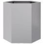 Sechseckiger Pflanzkübel aus Edelstahl 46x40x45 cm von , Töpfe und Pflanzgefäße - Ref: Foro24-851118, Preis: 39,01 €, Rabatt: %