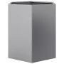 Hexagonal stainless steel planter 46x40x45 cm by , Pots and planters - Ref: Foro24-851118, Price: 37,98 €, Discount: %
