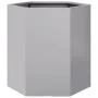 Hexagonal stainless steel planter 46x40x45 cm by , Pots and planters - Ref: Foro24-851118, Price: 37,98 €, Discount: %