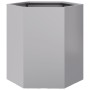 Sechseckiger Pflanzkübel aus Edelstahl 46x40x45 cm von , Töpfe und Pflanzgefäße - Ref: Foro24-851118, Preis: 39,01 €, Rabatt: %