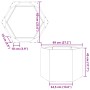 Sechseckiger Edelstahl-Pflanzkübel 69x60x45 cm von , Töpfe und Pflanzgefäße - Ref: Foro24-851126, Preis: 78,69 €, Rabatt: %