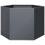 Hexagonal planter in anthracite grey steel, 69x60x45 cm by , Pots and planters - Ref: Foro24-851124, Price: 63,09 €, Discount: %