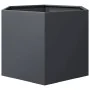 Hexagonal planter in anthracite grey steel, 69x60x45 cm by , Pots and planters - Ref: Foro24-851124, Price: 63,09 €, Discount: %