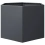 Hexagonal planter in anthracite grey steel, 69x60x45 cm by , Pots and planters - Ref: Foro24-851124, Price: 63,09 €, Discount: %