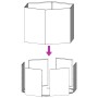 Hexagonal olive green steel planter 104x90x45 cm by , Pots and planters - Ref: Foro24-851132, Price: 70,87 €, Discount: %