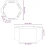 Sechseckiges Blumenbeet aus olivgrünem Stahl, 104x90x45 cm. von , Töpfe und Pflanzgefäße - Ref: Foro24-851132, Preis: 68,86 €...