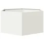 Jardinera hexagonal de acero blanco 104x90x45 cm de , Maceteros y jardineras - Ref: Foro24-851130, Precio: 72,76 €, Descuento: %