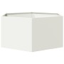 Sechseckiges Blumenbeet aus weißem Stahl, 104x90x45 cm. von , Töpfe und Pflanzgefäße - Ref: Foro24-851130, Preis: 75,64 €, Ra...