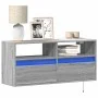 TV-Wandmöbel mit LED-Lichtern in Sonoma-Grau 100x31x45 cm von , TV-Möbel - Ref: Foro24-852339, Preis: 72,85 €, Rabatt: %