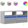 TV-Wandmöbel mit LED-Lichtern in Sonoma-Grau 100x31x45 cm von , TV-Möbel - Ref: Foro24-852339, Preis: 72,85 €, Rabatt: %