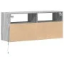 Mueble de TV de pared con luces LED gris Sonoma 100x31x45 cm de , Muebles TV - Ref: Foro24-852339, Precio: 72,85 €, Descuento: %