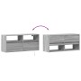 Mueble de TV de pared con luces LED gris Sonoma 100x31x45 cm de , Muebles TV - Ref: Foro24-852339, Precio: 75,93 €, Descuento: %