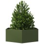 Jardinera hexagonal de acero verde oliva 138x120x45 cm de , Maceteros y jardineras - Ref: Foro24-851139, Precio: 99,87 €, Des...