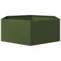 Jardinera hexagonal de acero verde oliva 138x120x45 cm de , Maceteros y jardineras - Ref: Foro24-851139, Precio: 99,87 €, Des...