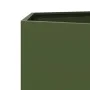 Sechseckiges Pflanzgefäß aus olivgrünem Stahl, 138x120x45 cm. von , Töpfe und Pflanzgefäße - Ref: Foro24-851139, Preis: 97,88...