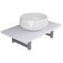 Zweiteiliges Badezimmermöbelset aus weißer Keramik. von , Badezimmermöbel - Ref: Foro24-279343, Preis: 99,33 €, Rabatt: %