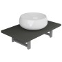 Zweiteiliges Badezimmermöbelset aus grauer Keramik. von , Badezimmermöbel - Ref: Foro24-279334, Preis: 92,89 €, Rabatt: %