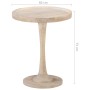 Solid mango wood side table Ø60x75 cm by , Side tables - Ref: Foro24-320598, Price: 189,56 €, Discount: %