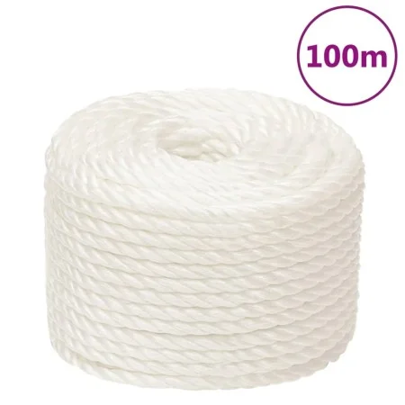 Arbeitsseil aus weißem Polypropylen 10 mm 100 m von , Seile und Metallschnüre - Ref: Foro24-153052, Preis: 35,34 €, Rabatt: %