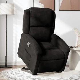 Sillón reclinable elevable terciopelo negro by , Armchairs - Ref: Foro24-3204306, Price: 283,42 €, Discount: %