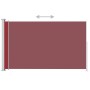 Rote einziehbare Seitenmarkise für den Garten, 180 x 300 cm von vidaXL, Sonnenschirme - Ref: Foro24-313404, Preis: 100,43 €, ...