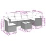 Set de sofás de jardín 7 pzas con cojines ratán PE gris claro by , Modular outdoor sofas - Ref: Foro24-3251379, Price: 479,00...