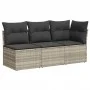Sofá de jardín con cojines 3 plazas ratán sintético gris claro by , Outdoor sofas - Ref: Foro24-366193, Price: 200,71 €, Disc...