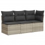 Sofá de jardín con cojines 3 plazas ratán sintético gris claro by , Outdoor sofas - Ref: Foro24-366193, Price: 203,90 €, Disc...