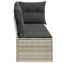 Sofá de jardín con cojines 3 plazas ratán sintético gris claro by , Outdoor sofas - Ref: Foro24-366193, Price: 200,71 €, Disc...