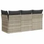 Sofá de jardín con cojines 3 plazas ratán sintético gris claro by , Outdoor sofas - Ref: Foro24-366193, Price: 200,71 €, Disc...