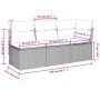 Sofá de jardín con cojines 3 plazas ratán sintético gris claro by , Outdoor sofas - Ref: Foro24-366193, Price: 203,90 €, Disc...