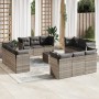 Set sofás de jardín con cojines 13 piezas ratán sintético gris by , Garden sets - Ref: Foro24-3249181, Price: 969,51 €, Disco...