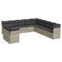 Set de sofás de jardín 11 pzas y cojines ratán sintético gris by , Garden sets - Ref: Foro24-3249721, Price: 757,45 €, Discou...