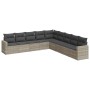 Set muebles jardín 9 pzas y cojines ratán sintético gris claro by , Modular outdoor sofas - Ref: Foro24-3251429, Price: 614,2...