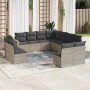 Set de sofás de jardín 11 pzas y cojines ratán sintético gris by , Modular outdoor sofas - Ref: Foro24-3251469, Price: 748,47...