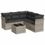 Set de sofás de jardín 6 pzas y cojines ratán sintético gris by , Garden sets - Ref: Foro24-3249471, Price: 424,20 €, Discoun...