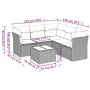 Set de sofás de jardín 6 pzas y cojines ratán sintético gris by , Garden sets - Ref: Foro24-3249471, Price: 424,20 €, Discoun...