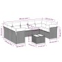 Set sofás jardín 10 pzas con cojines ratán sintético gris claro by , Garden sets - Ref: Foro24-3249981, Price: 686,40 €, Disc...