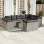 Gartensofagarnitur mit 13-teiligen Kissen aus grauem Kunststoff-Rattan. von , Gartensets - Ref: Foro24-3250381, Preis: 1,00 €...